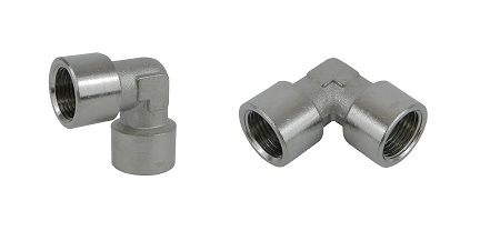 Hydraulic elbow fittings
